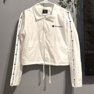 white champion windbreaker